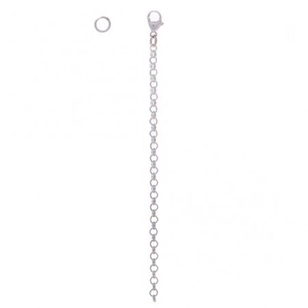 Sikkerhetslenke veskelås Kvit 10cm