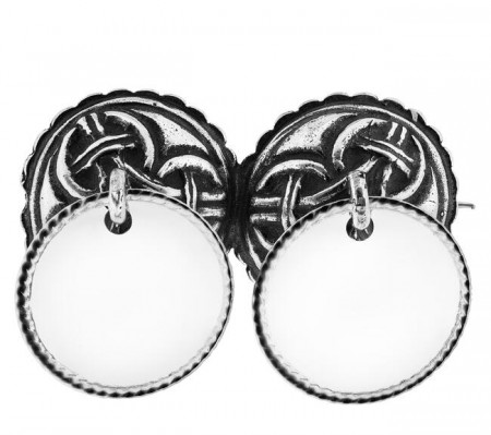 Borre halsnål m/skåler 925 ox