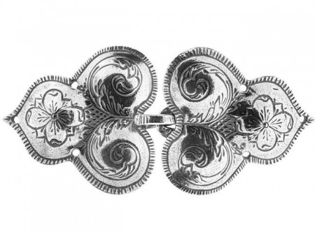 Borre bred spenne syhull 925ox